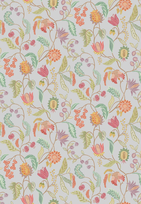 Osborne & Little Masino Metallic Silver Wallpaper W8120-03