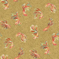 Osborne & Little Aquaria Metallic Gold Wallpaper W8123-01