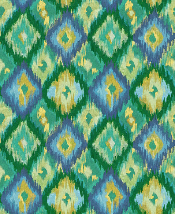 Osborne & Little Xanadu Indigo / Emerald Wallpaper W8124-02