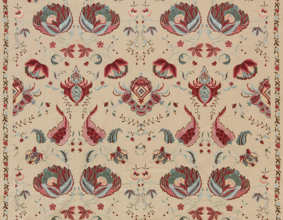 Braquenie Pondichery Broderie Multicolore Fabric Sample B7574001