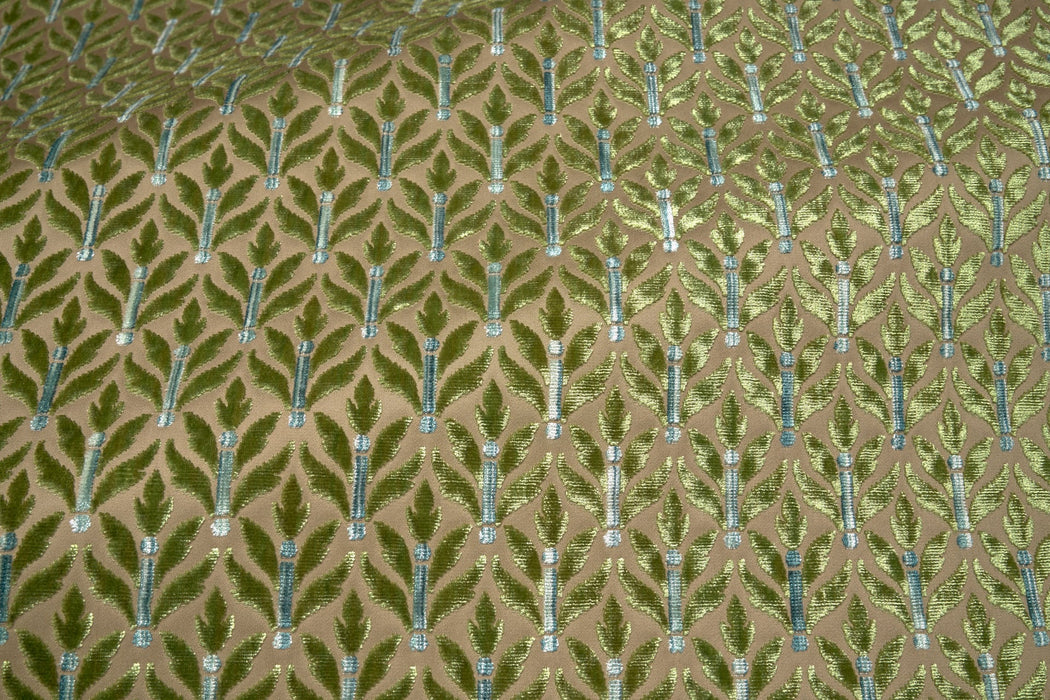 Fadini Borghi Cornelia Verde Fabric Sample I6655002