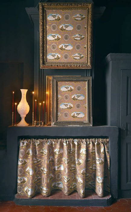 Fadini Borghi Ponte vecchio Pietra Fabric Sample I6664001