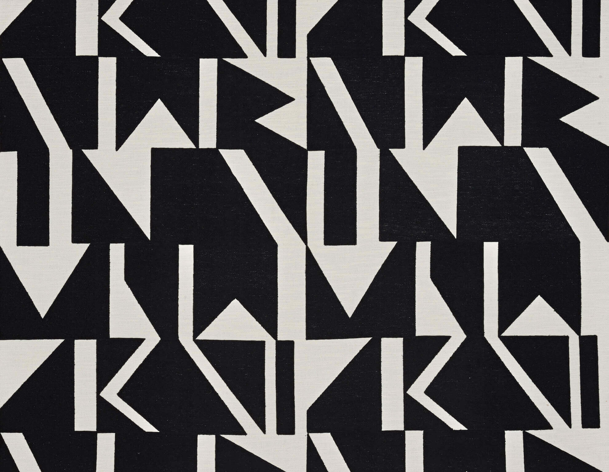 Pierre Frey Wokabi Noir Fabric Sample F3355002