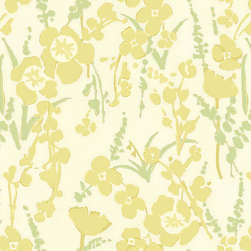 Galbraith & Paul Wildflower Banana Wallpaper Sample