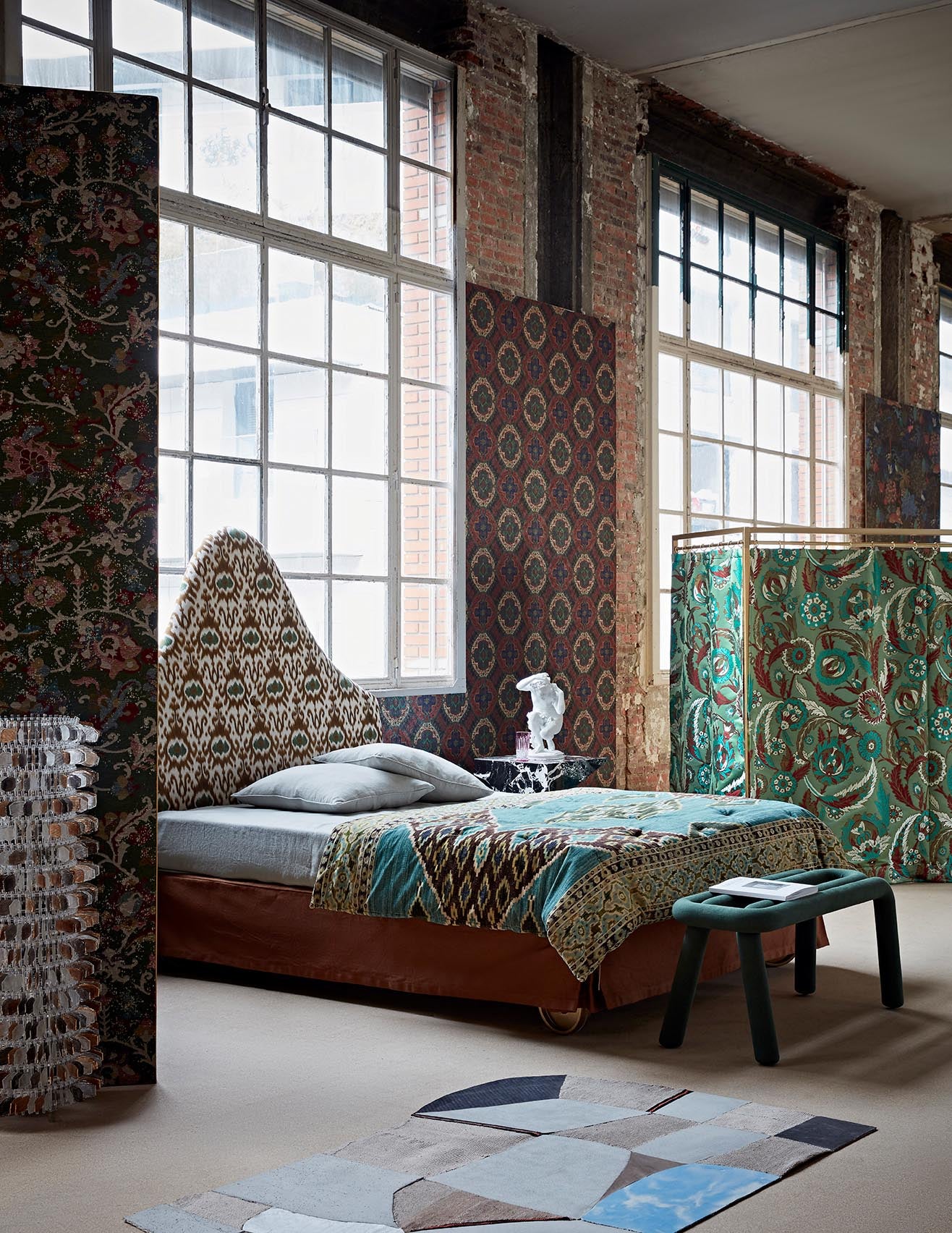 Pierre Frey Tabriz Rouge Fabric Sample F3453003