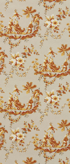 Le Manach Le Chariot Chinois Beige Wallpaper Sample LP100003
