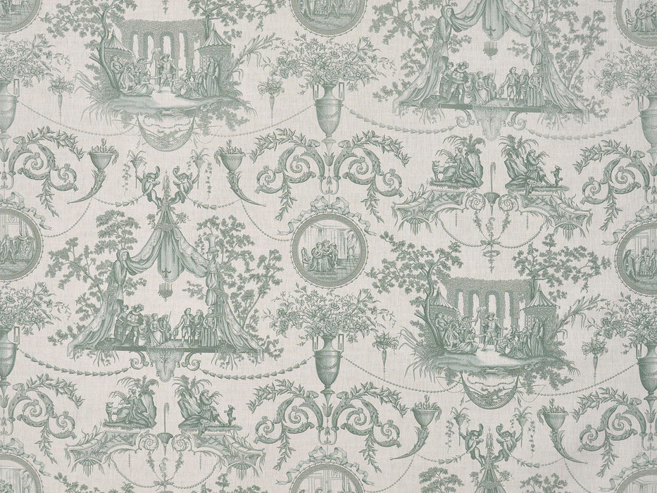 Braquenie Mariage De Figaro Sauge Fabric Sample B7688001