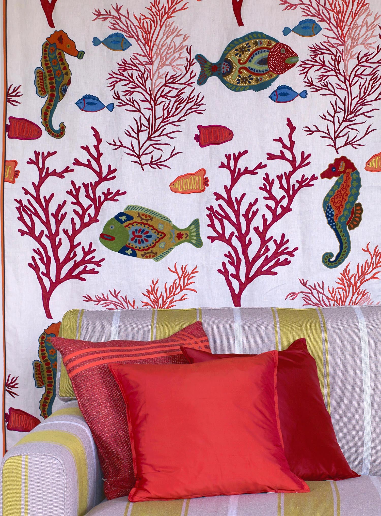 Pierre Frey Sari CÃƒÂ©leste Fabric Sample F2960030