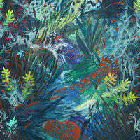Pierre Frey Fond Marin Outremer Wallpaper FP518001