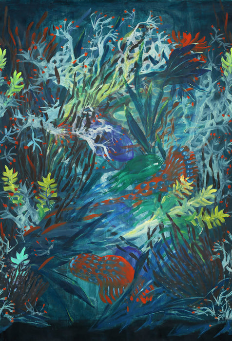 Pierre Frey Fond Marin Outremer Wallpaper Sample FP518001