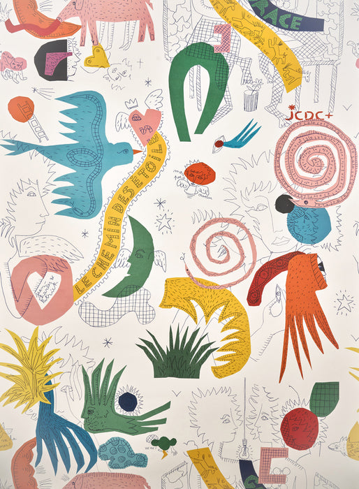 Pierre Frey Le Chemin Des Etoiles Multicolore Wallpaper Sample FP203001