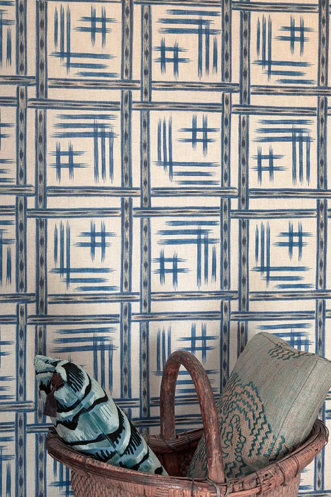 Pierre Frey Akimasa Indigo Wallpaper FP057001