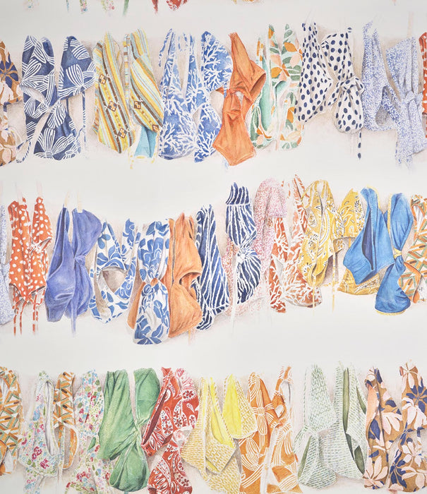 Pierre Frey La baignade Multicolore Wallpaper FP005001