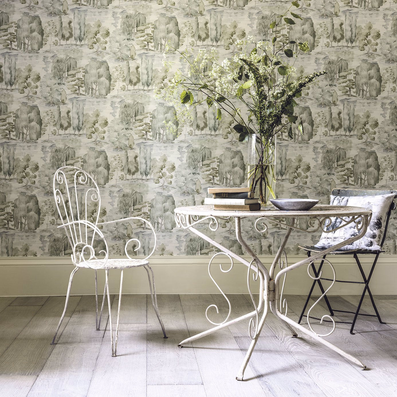 Sanderson Waterperry Mint 226266 Fabric DWAP226266