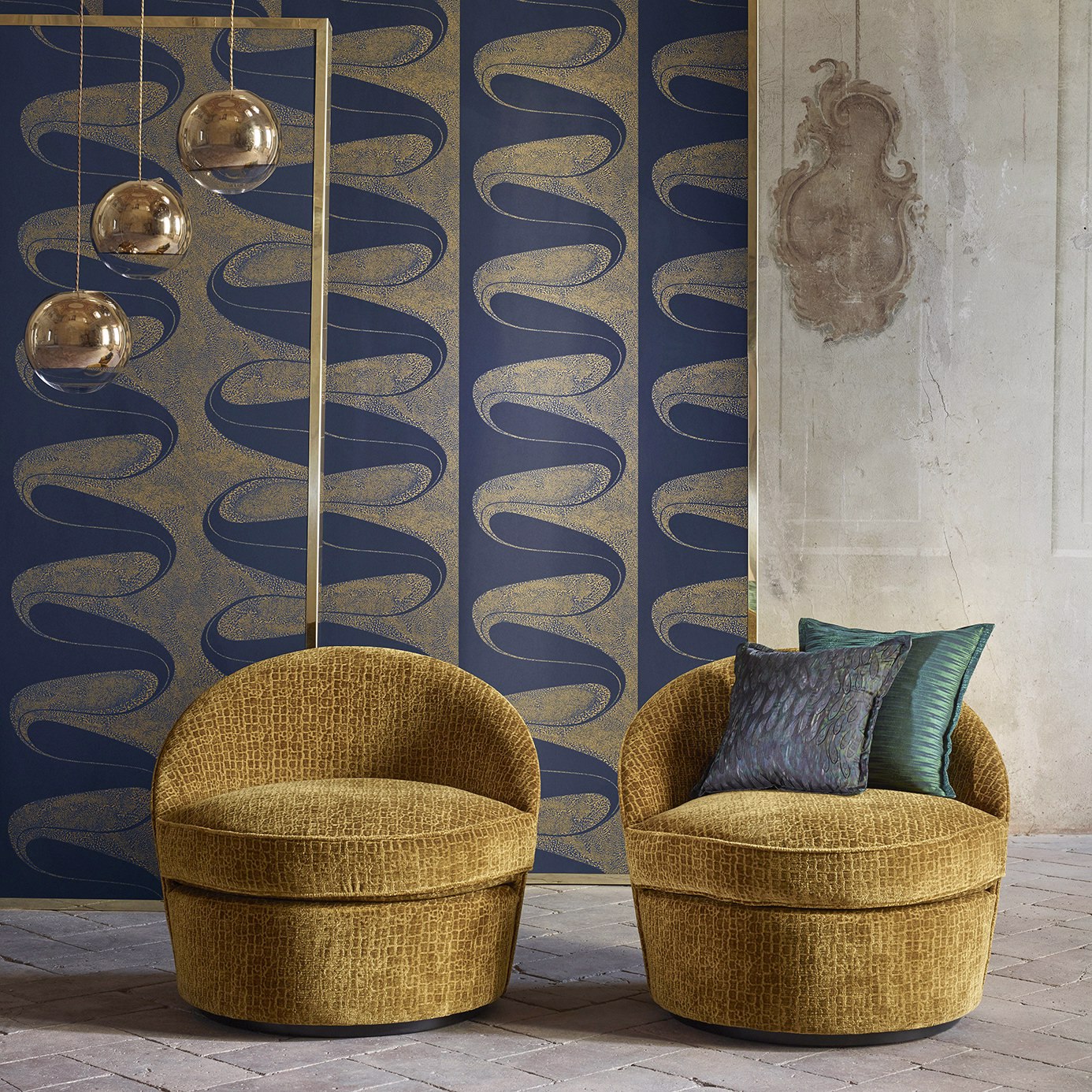 Zoffany DArcy Ink 312740 Wallpaper ZTOT312740