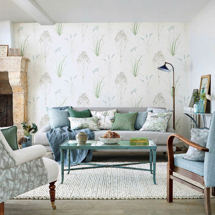 Sanderson Farne Grasses Willow/Pebble 216488 Wallpaper DEBB216488