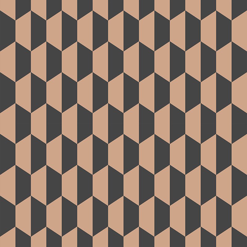 Cole & Son Petite Tile Charcoal/Bronze Wallpaper 112/5022.CS.0