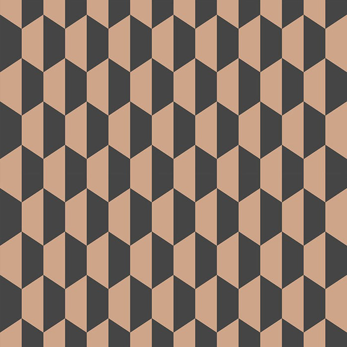 Cole & Son Petite Tile Charcoal/Bronze Wallpaper 112/5022.CS.0