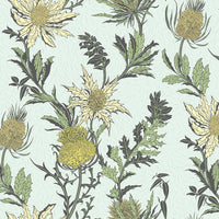Cole & Son Thistle Lemon/Olive/D Egg Wallpaper 115/14042.CS.0
