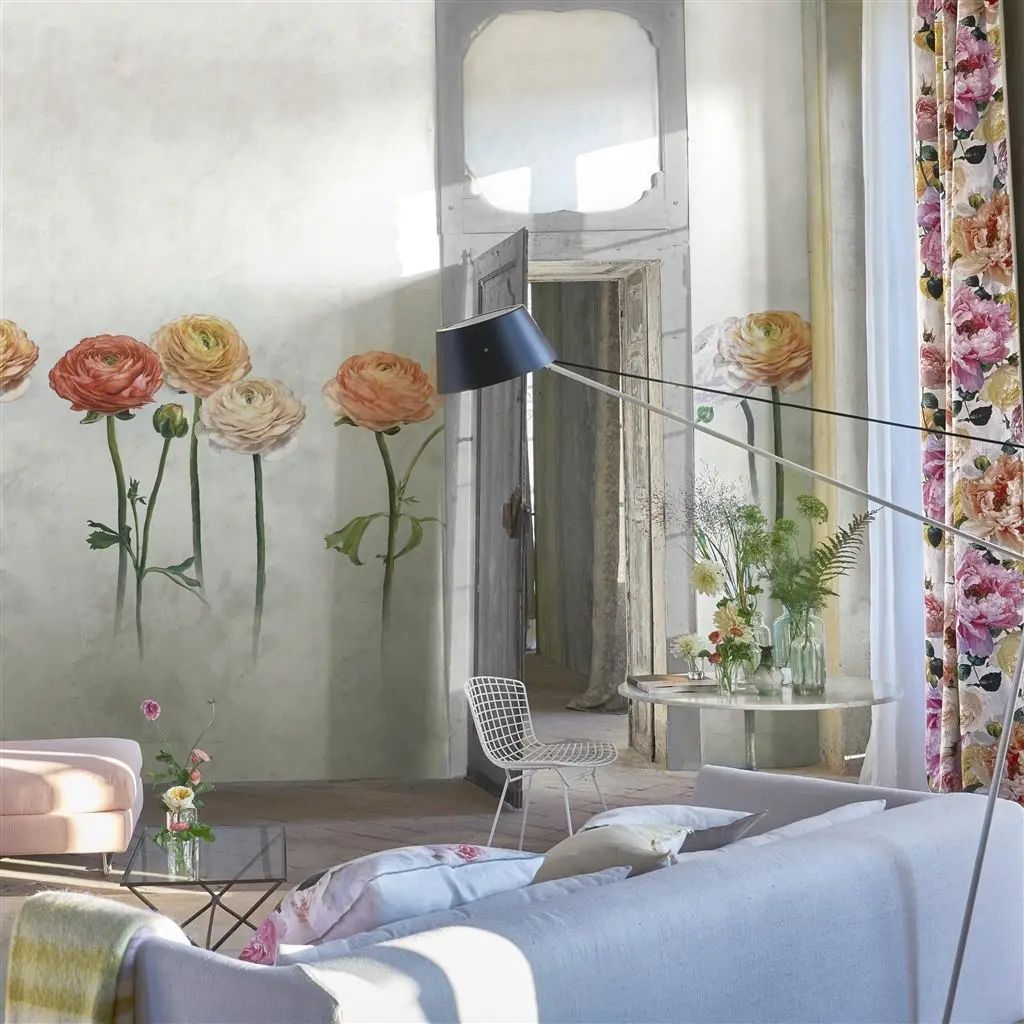 Designers Guild Tourangelle Scene 2 Peony Wallpaper PDG1100/01
