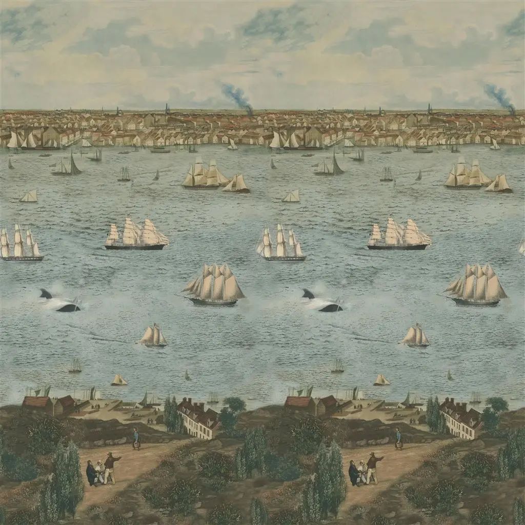 John Derian Seaport Panel  1 Wallpaper PJD6009-01