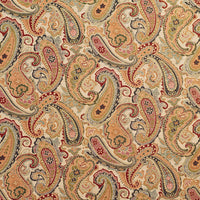 Charlotte Ecru Paisley Fabric 1972