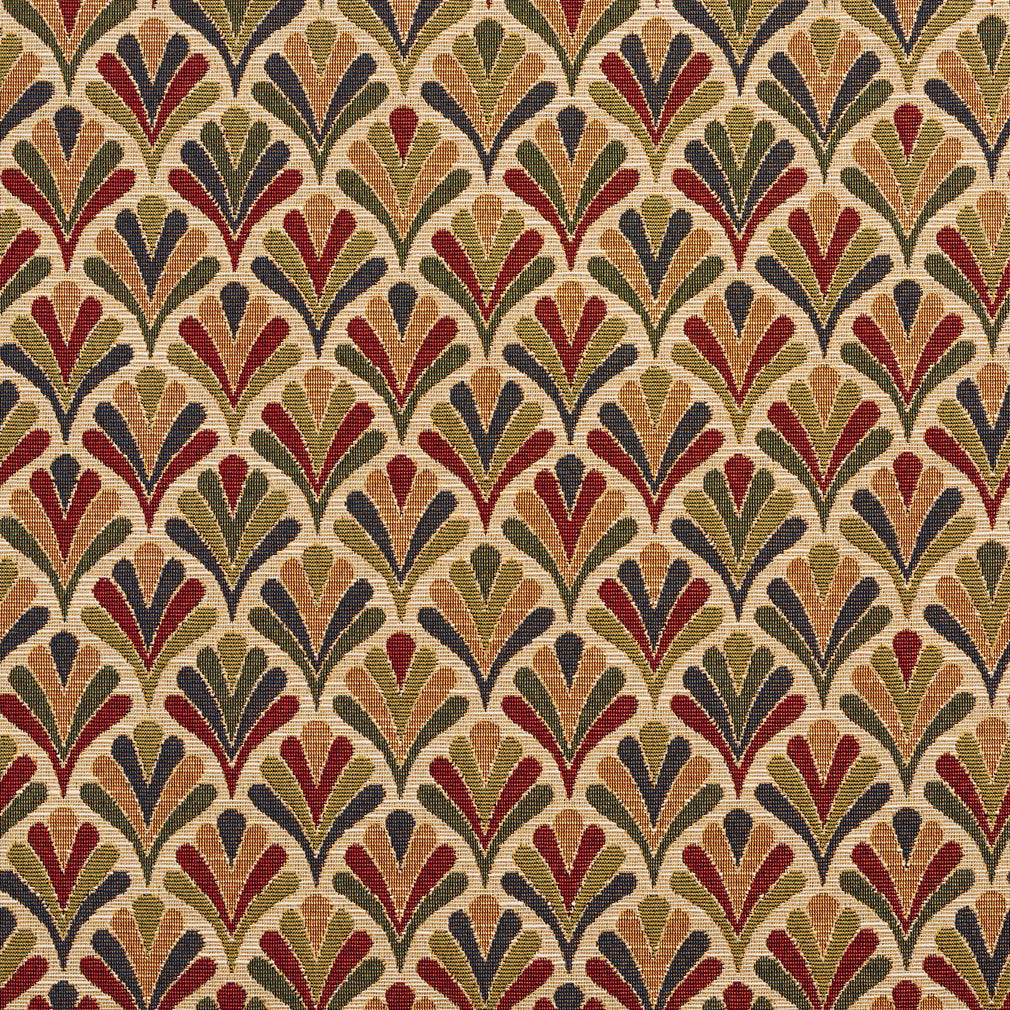 Charlotte Ecru Fan Fabric Sample 1976