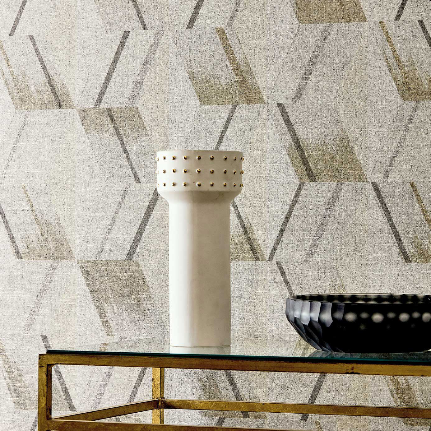 Zoffany Rhombi Anthracite 312895 Wallpaper ZRHW312895