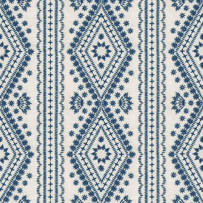 Lee Jofa Lucknow Blue Fabric 2017104.5.0