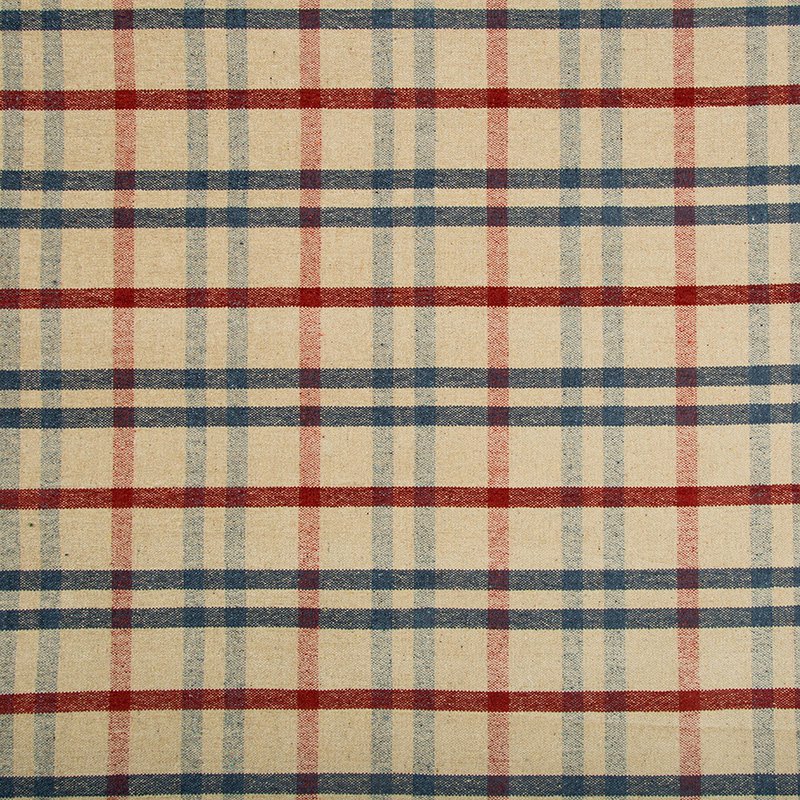 Lee Jofa Fannin Plaid Ruby/Navy Fabric 2017125.519.0