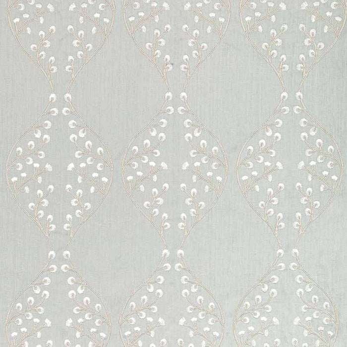 Lee Jofa Lillie Embroidery Aqua Fabric 2021129.13.0