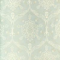 Lee Jofa Hayes Embroidery Aqua Fabric 2022110.13.0