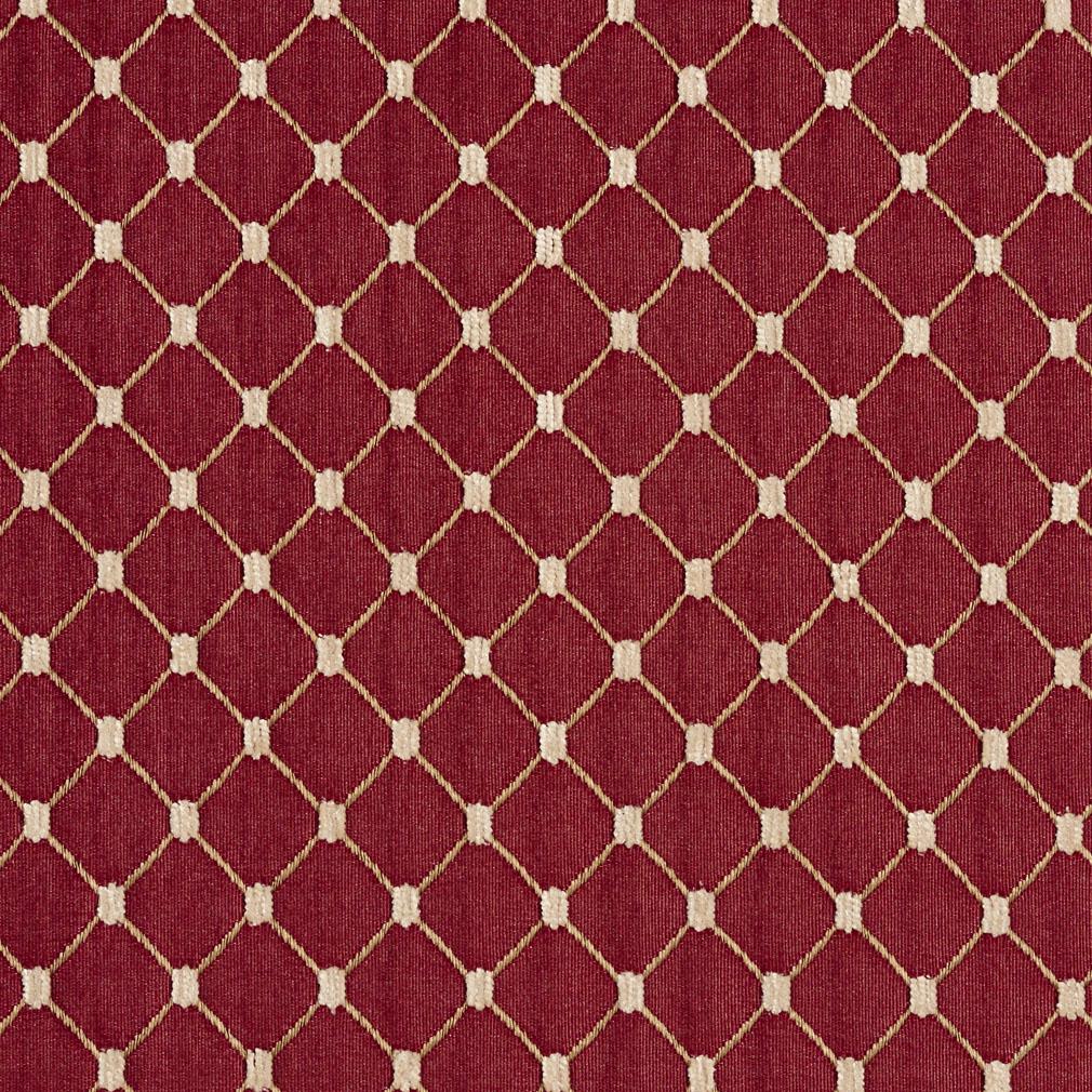 Charlotte Crimson/diamond Fabric Sample 2652