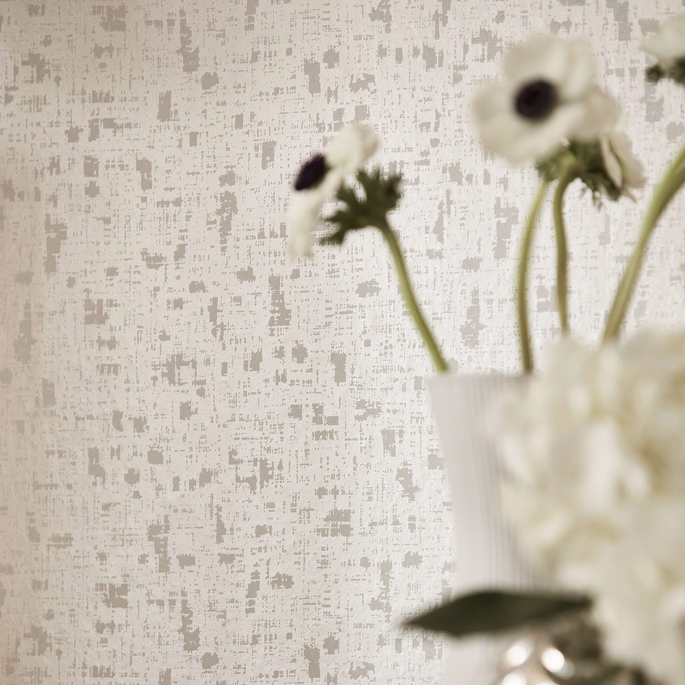 Harlequin Lucette Silver 132674 Fabric HPUT132674