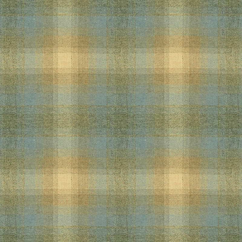 Kravet Couture Toboggan Plaid Silver Blue Fabric 33912.1615.0