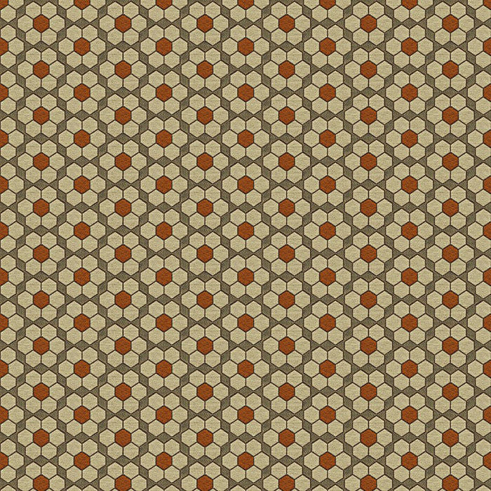 Kravet Contract Bursa Mosaic Tigerlilly Fabric 33943.612.0