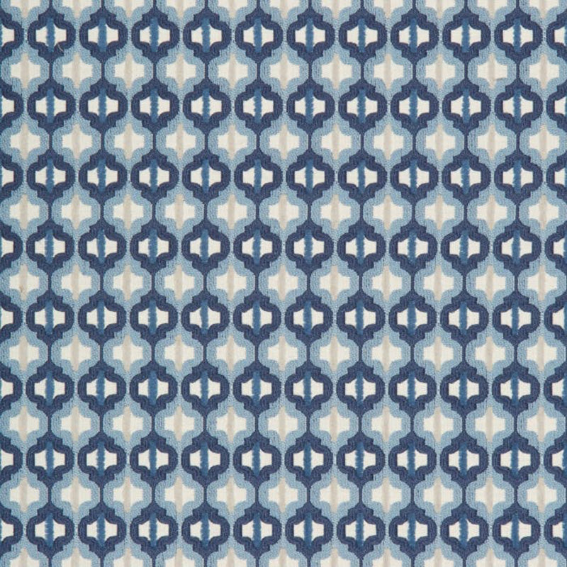 Kravet Couture Turned Out Tile Marine Fabric 34794.5.0