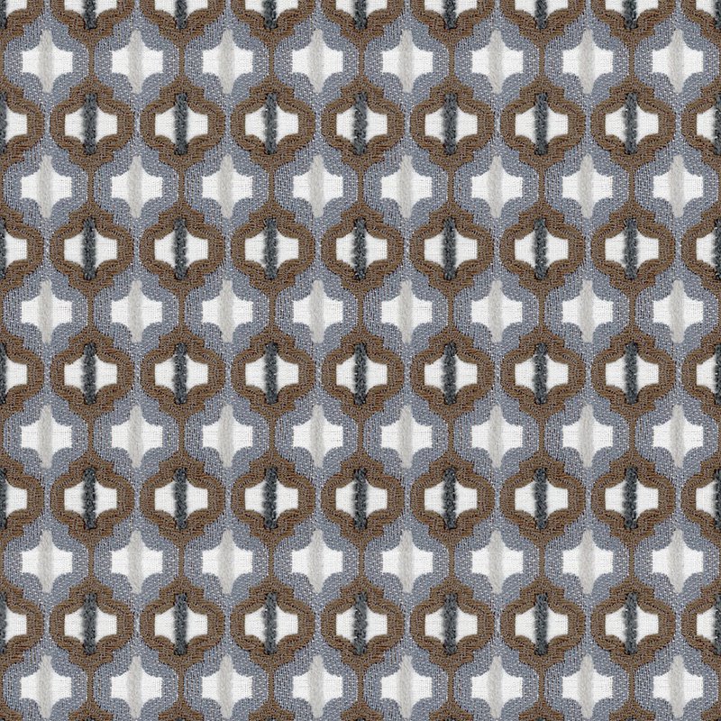 Kravet Couture Turned Out Tile Colonial Blue Fabric 34794.516.0