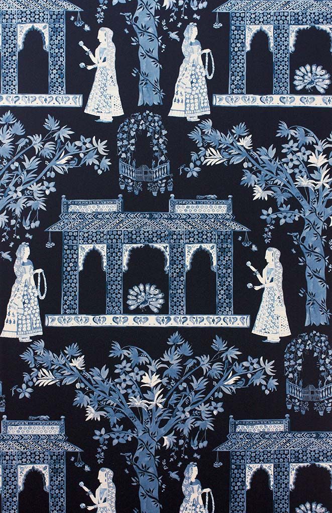 Nina Campbell Pavilion Garden 1 Wallpaper NCW4272-01
