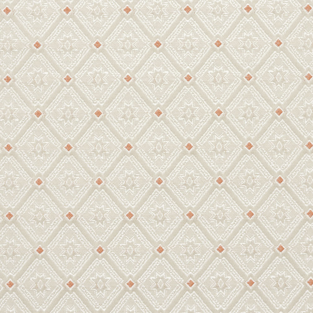 Charlotte Coral Diamond Fabric Sample 4139
