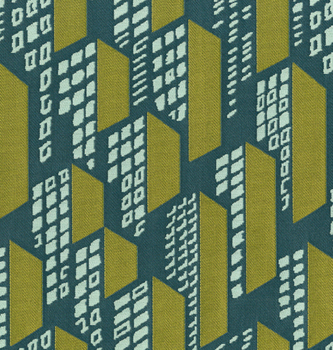 Brentano Metropolis Emerald City Fabric 4569-07