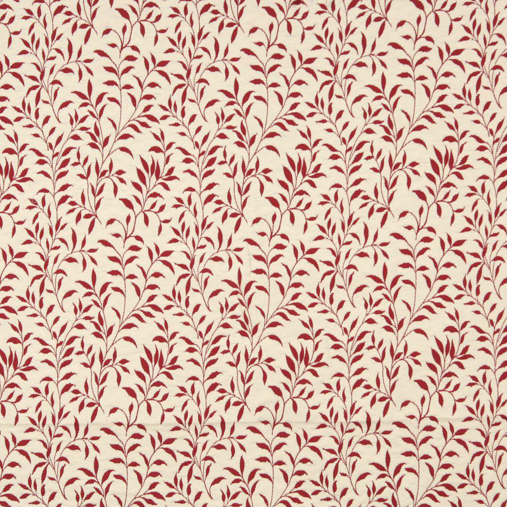 Charlotte Garnet Leaf Fabric Sample 6415