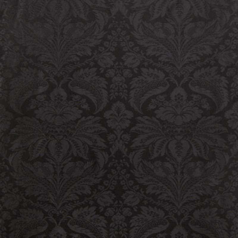 Brunschwig & Fils Damask Pierre Black Fabric 8013188.8.0
