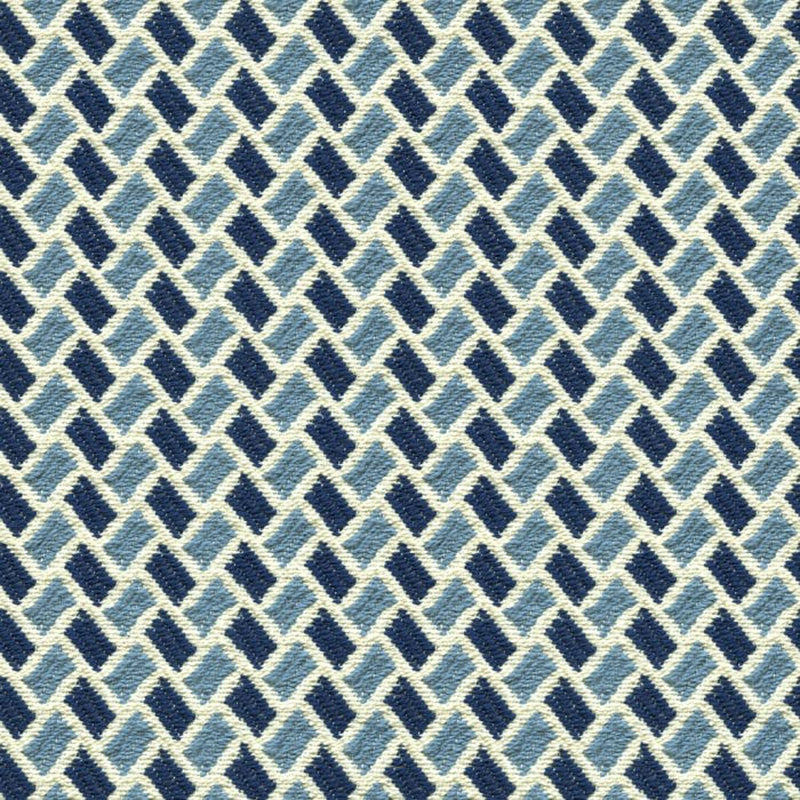 Brunschwig & Fils New Briquetage Sky/Indigo Fabric 8015112.5.0