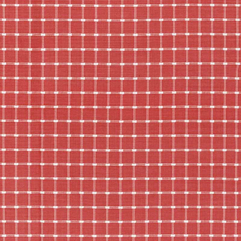 Brunschwig & Fils Lison Check Red Fabric 8022116.19.0