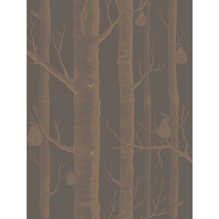 Cole & Son Woods & Pears Bronze/Black Wallpaper 95/5028.CS.0