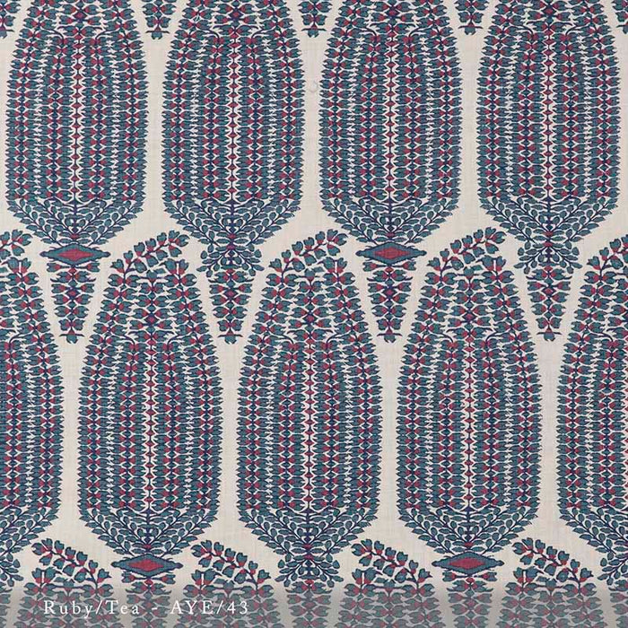 Lisa Fine Ayesha Paisley Ruby/Tea Fabric AYE-43