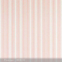 Lisa Fine Bedouin Stripe - Performance Flamingo Fabric BED-38