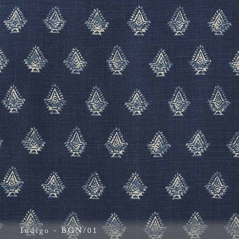 Lisa Fine Bagan Indigo BGN-01 Fabric | 40% Off (Samples)