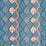 Peter Dunham Baltic Wave  Blue/Red Fabric 111BTW03